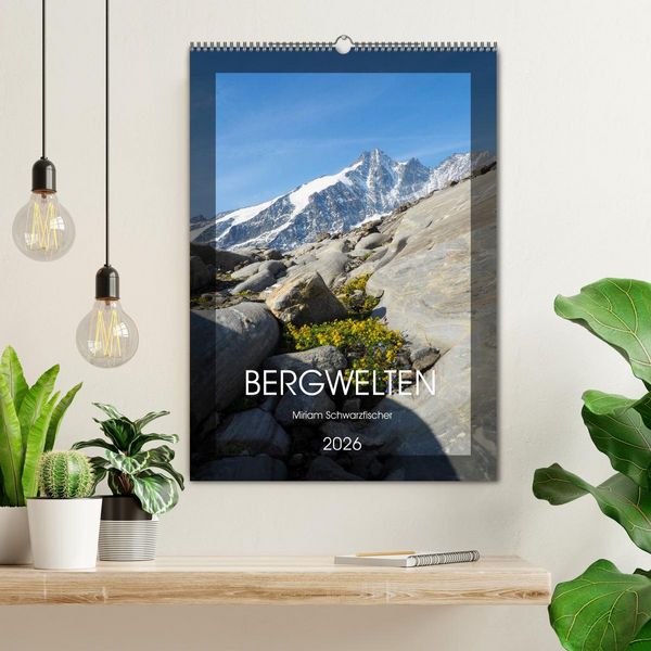 Produktbild: Bergwelten Wandkalender (Wandkalender 2026 DIN A2 hoch), CALVENDO Monatskalender