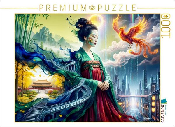 CALVENDO Puzzle Fließende Perspektiven | 1000 Teile Lege-Größe 64 × 48 cm Foto-Puzzle für glückliche Stunden