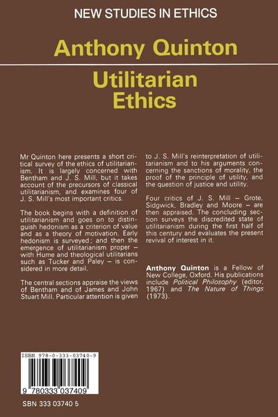 Produktbild: Utilitarian Ethics