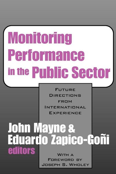 Produktbild: Monitoring Performance in the Public Sector