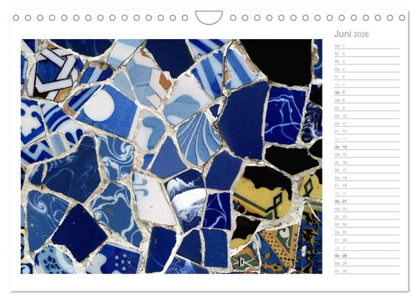 Produktbild: Kacheln und Mosaiken in Barcelona (Wandkalender 2026 DIN A4 quer), CALVENDO Monatskalender