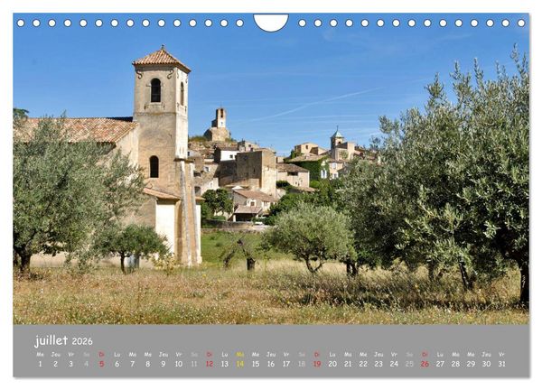 Produktbild: Grands sites de Provence (Calendrier mural 2026 DIN A4 vertical), CALVENDO calendrier mensuel