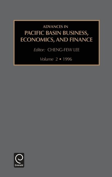 Produktbild: Advances in Pacific Basin Business, Economics and Finance