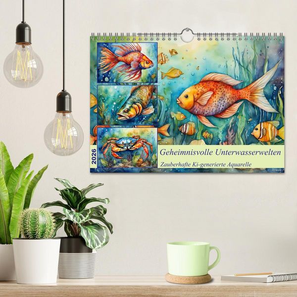 Produktbild: Geheimnisvolle Unterwasserwelten (Wandkalender 2026 DIN A4 quer), CALVENDO Monatskalender