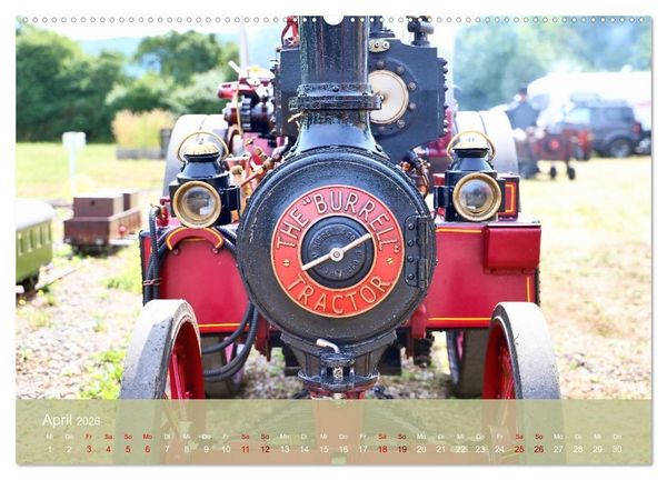 Produktbild: Dampftraktormodelle 1:3 beim Dampfmodellbautreffen in Bisingen (Wandkalender 2026 DIN A2 quer), CALVENDO Monatskalender