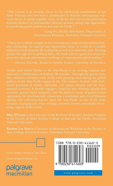 Produktbild: Gender and Global Politics in the Asia-Pacific