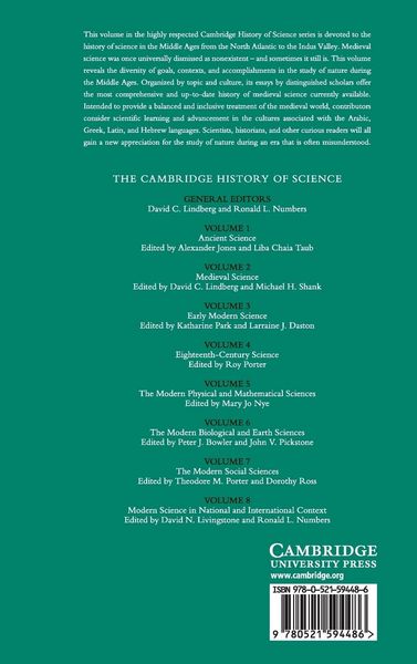 Produktbild: The Cambridge History of Science