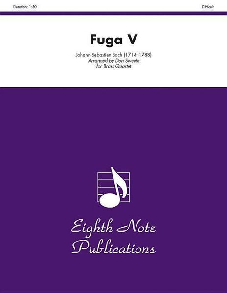 Produktbild: Bach, J: Fuga V