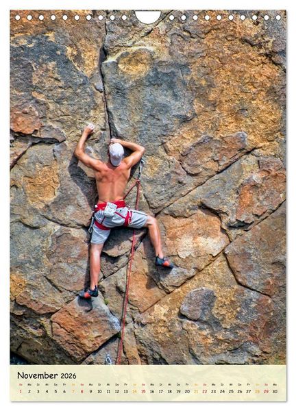 Produktbild: Klettern - Adrenalin pur (Wandkalender 2026 DIN A4 hoch), CALVENDO Monatskalender