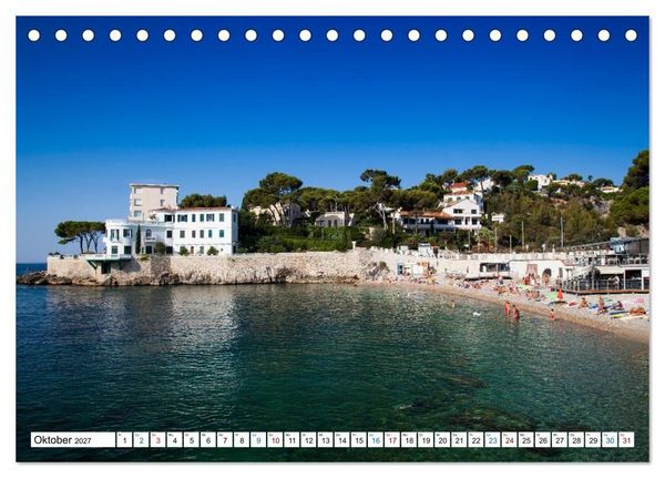 Produktbild: C&ocirc;te d&rsquo;Azur Glanzlichter an der franz&ouml;sischen Mittelmeerk&uuml;ste (Tischkalender 2027 DIN A5 quer), CALVENDO Monatskalender