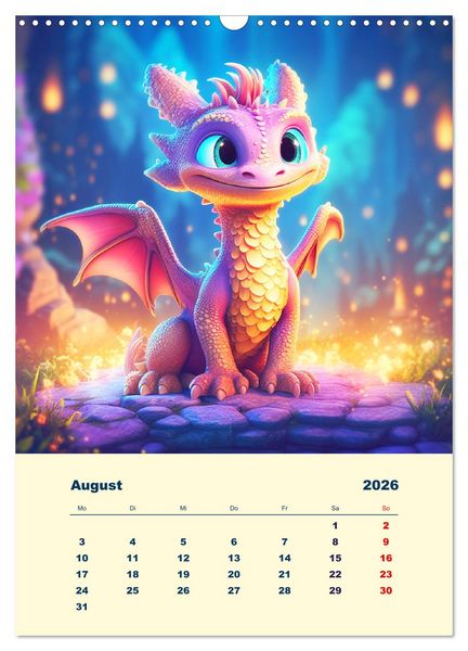 Produktbild: Zauberland. Bunte Fabelwesen und M&auml;rchengestalten (Wandkalender 2026 DIN A3 hoch), CALVENDO Monatskalender