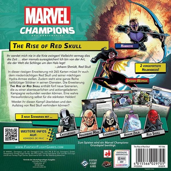 Produktbild: Marvel Champions: The Rise of Red Skull (Spiel)