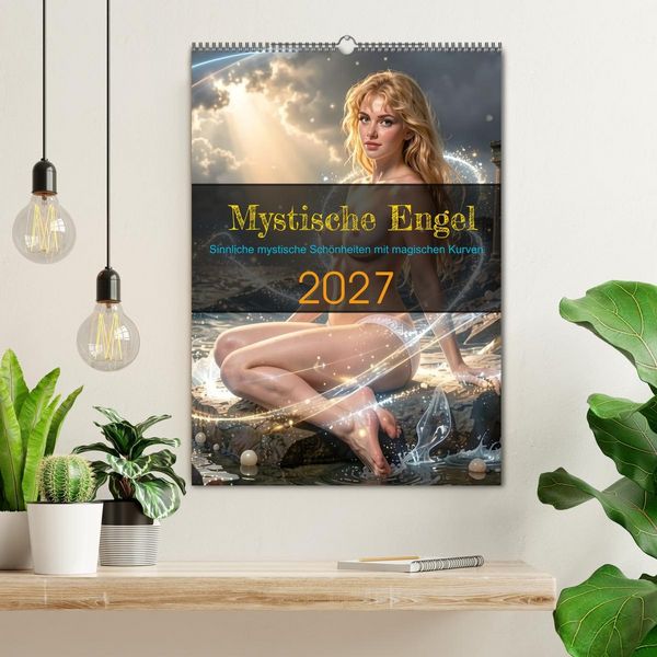 Produktbild: Mystische Engel (Wandkalender 2027 DIN A2 hoch), CALVENDO Monatskalender