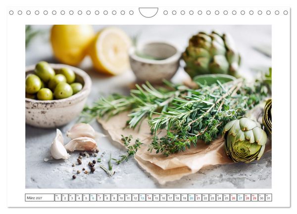 Produktbild: Mediterrane Genussmomente (Wandkalender 2027 DIN A4 quer), CALVENDO Monatskalender