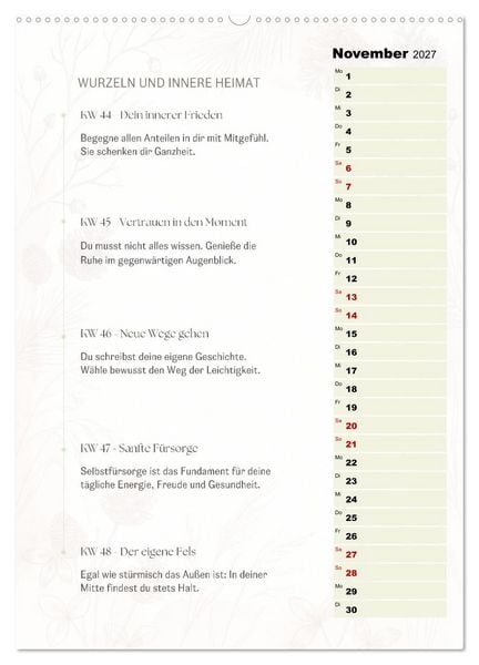 Produktbild: SEELENKOMPASS (Wandkalender 2027 DIN A2 hoch), CALVENDO Monatskalender