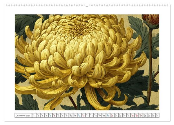 Produktbild: Florale Meisterwerke (hochwertiger Premium Wandkalender 2026 DIN A2 quer), Kunstdruck in Hochglanz