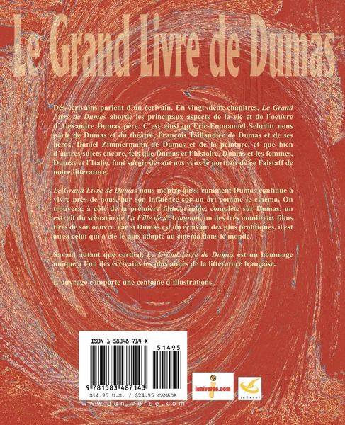 Produktbild: Le Grand Livre de Dumas