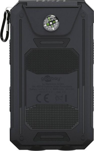 Produktbild: Goobay Outdoor 8.0 49216 Solar-Ladeger&auml;t Ladestrom Solarzelle 200mA 8000 mAh