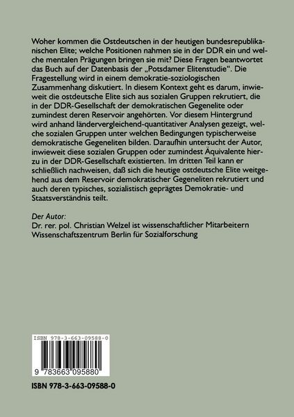 Produktbild: Demokratischer Elitenwandel