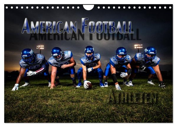 Produktbild: American Football - Athleten (Wandkalender 2026 DIN A4 quer), CALVENDO Monatskalender