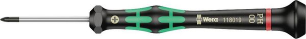 Produktbild: Wera 2050 05118019001 Elektronik- u. Feinmechanik Kreuzschlitz-Schraubendreher PH 00 Klingenl&auml;nge: 40 mm