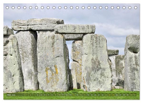 Produktbild: Geheimnisvolles Stonehenge (Tischkalender 2026 DIN A5 quer), CALVENDO Monatskalender