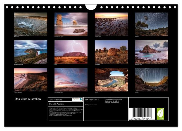Produktbild: Das wilde Australien (Wandkalender 2026 DIN A4 quer), CALVENDO Monatskalender