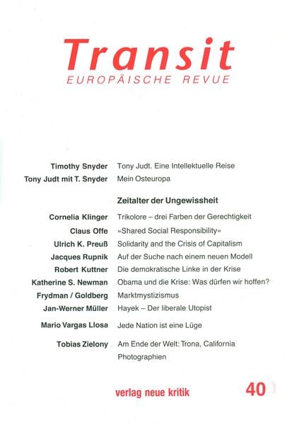 Produktbild: Transit 40. Europ&auml;ische Revue