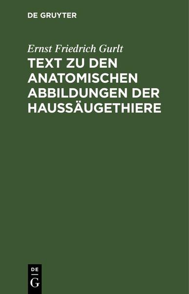 Produktbild: Text zu den anatomischen Abbildungen der Hauss&auml;ugethiere