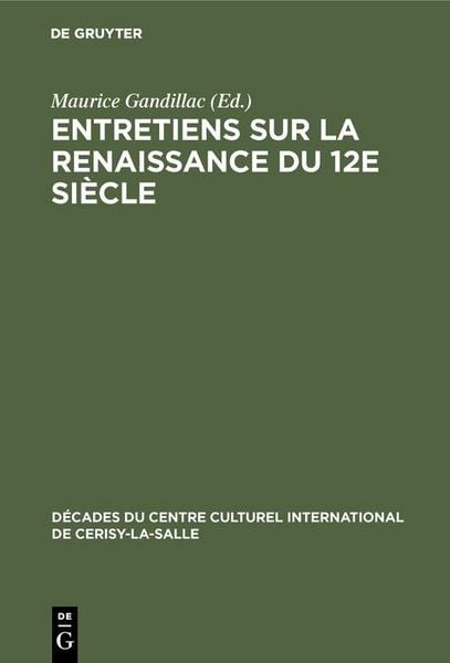 Produktbild: Entretiens sur la Renaissance du 12e si&egrave;cle