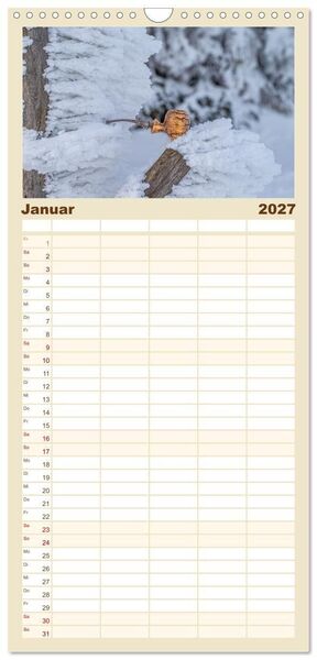 Produktbild: Familienplaner 2027 - Tabakpfeifenkunst mit 5 Spalten (Wandkalender, 21 x 45 cm) CALVENDO