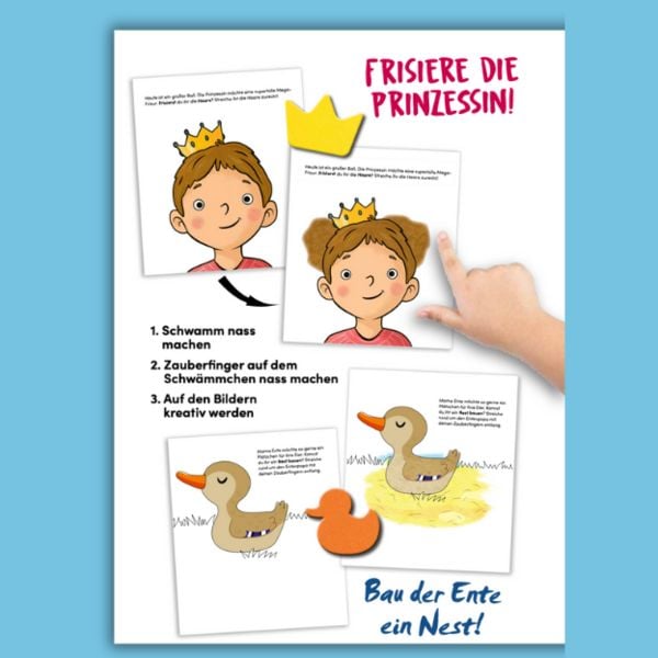 Produktbild: Feier mit der Prinzessin. Das Wassermalbuch zum Mitmachen