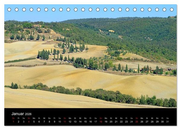 Produktbild: Toskana &ndash; Traumlandschaft in Italien (Tischkalender 2026 DIN A5 quer), CALVENDO Monatskalender