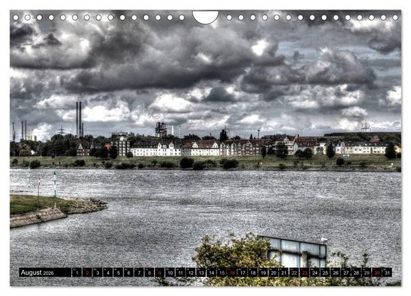 Produktbild: Duisburg am Rhein - R(h)einblicke (Wandkalender 2026 DIN A4 quer), CALVENDO Monatskalender