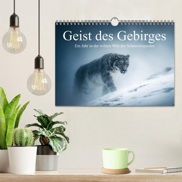 Produktbild: Geist des Gebirges - Ein Jahr in der wilden Welt der Schneeleoparden (Wandkalender 2026 DIN A4 quer), CALVENDO Monatskalender