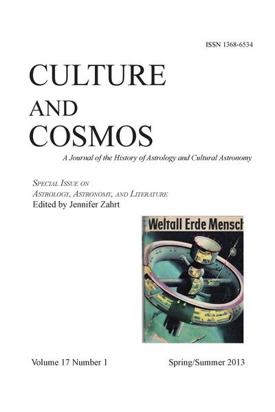 Produktbild: Culture and Cosmos Vol 17 Number 1