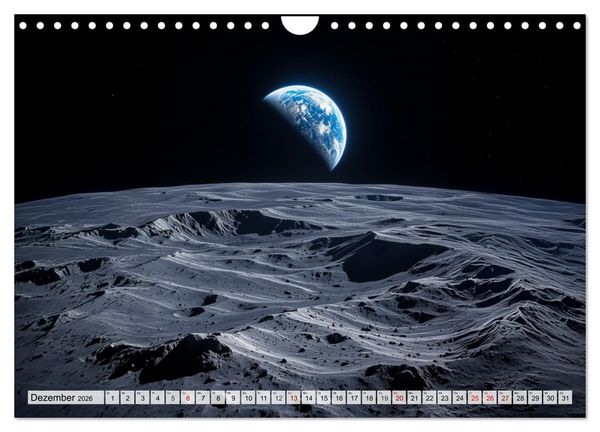Produktbild: Kosmische Landschaften - Jenseits der Erde (Wandkalender 2026 DIN A4 quer), CALVENDO Monatskalender