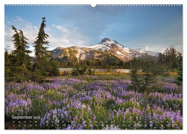 Produktbild: Land im Licht - Berge und K&uuml;sten in Oregon und Washington - von Jeremy Cram (Wandkalender 2026 DIN A2 quer), CALVENDO Monatskalender