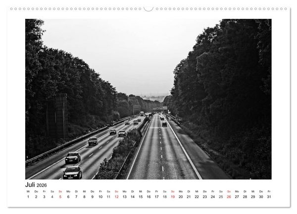 Produktbild: Bochum Black and White (hochwertiger Premium Wandkalender 2026 DIN A2 quer), Kunstdruck in Hochglanz