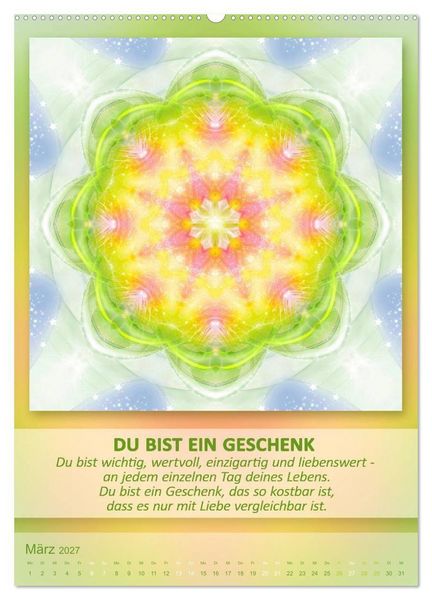 Produktbild: Light Energy Mandalas - Kalender - Vol. 1 (Wandkalender 2027 DIN A2 hoch), CALVENDO Monatskalender