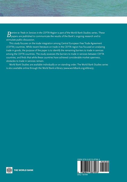 Produktbild: Barriers to Trade in Services in the Cefta Region
