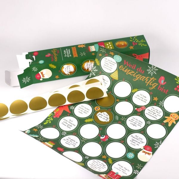 Produktbild: Weil du einzigartig bist &ndash; Der Rubbel-Adventskalender f&uuml;r M&auml;dchen