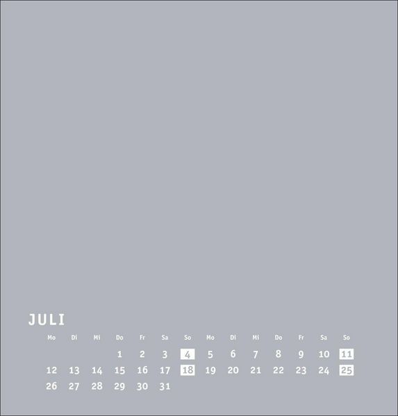 Produktbild: Premium-Bastelkalender silbergrau mittel 2027