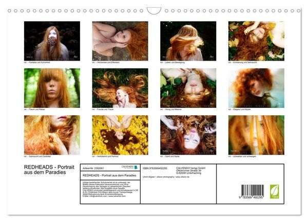 Produktbild: REDHEADS - Portrait aus dem Paradies (Wandkalender 2027 DIN A3 quer), CALVENDO Monatskalender