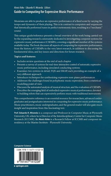 Produktbild: Guide to Computing for Expressive Music Performance