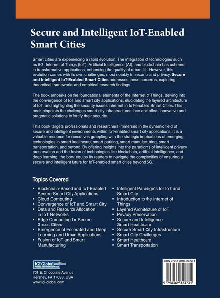 Produktbild: Secure and Intelligent IoT-Enabled Smart Cities