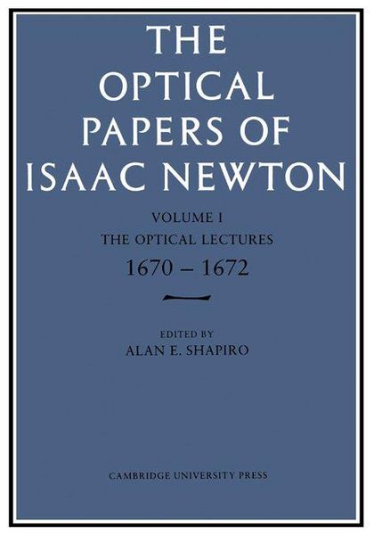 Produktbild: The Optical Papers of Isaac Newton, Volume 1