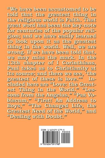 Produktbild: The Greatest Thing in the World and Other Addresses