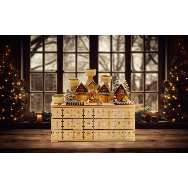 Produktbild: HTI-Living Adventskalender Weihnachtsmarkt zum Selbst bef&uuml;lle