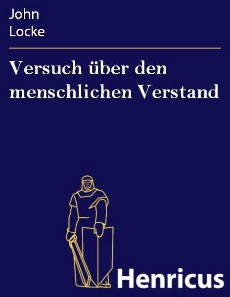 Produktbild: Versuch &uuml;ber den menschlichen Verstand
